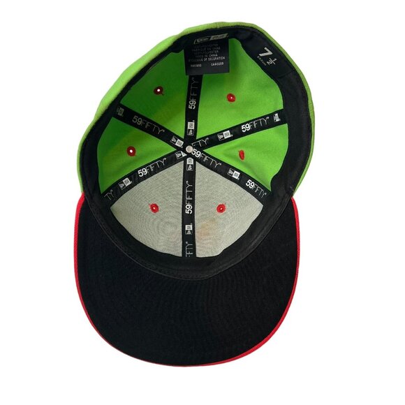 Lake Erie Captains Picantes de Lake County MiLB New Era 7 1/2 Hat Cap Neon Green - Picture 7 of 11